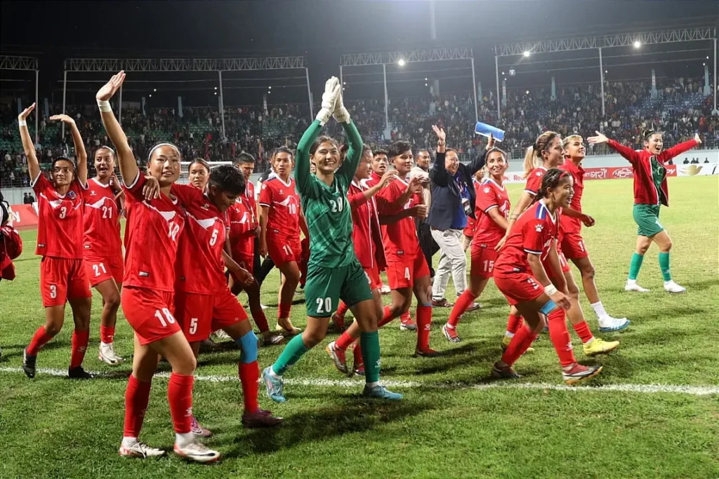 भारतलाई हराउँदै नेपाल महिला साफ फुटबलको फाईनलमा